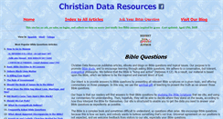 Desktop Screenshot of christiandataresources.com