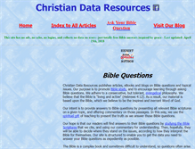 Tablet Screenshot of christiandataresources.com